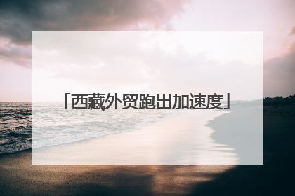 西藏外贸跑出加速度
