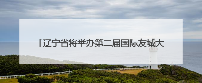 辽宁省将举办第二届国际友城大会进一步挖掘“经济外事”潜能