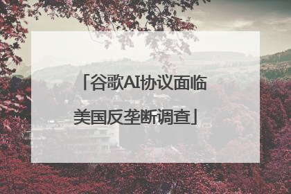 谷歌AI协议面临美国反垄断调查