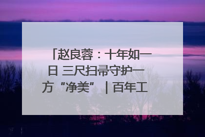 赵良蓉：十年如一日 三尺扫帚守护一方“净美”｜百年工运·劳模说