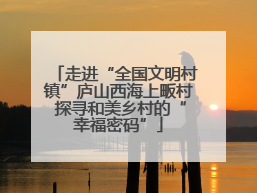 走进“全国文明村镇”庐山西海上畈村 探寻和美乡村的“幸福密码”