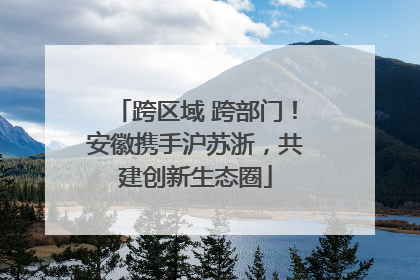 跨区域 跨部门！安徽携手沪苏浙，共建创新生态圈