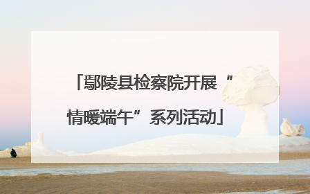 鄢陵县检察院开展“情暖端午”系列活动
