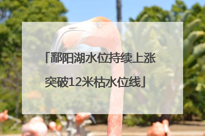 鄱阳湖水位持续上涨 突破12米枯水位线