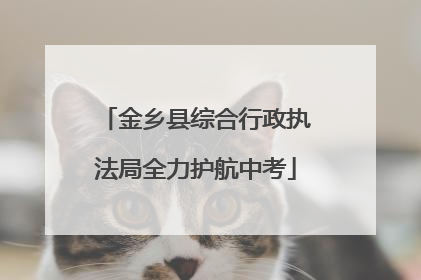 金乡县综合行政执法局全力护航中考
