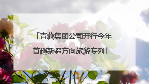 青藏集团公司开行今年首趟新疆方向旅游专列