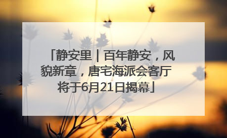 静安里｜百年静安，风貌新章，唐宅海派会客厅将于6月21日揭幕