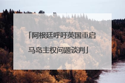 阿根廷呼吁英国重启马岛主权问题谈判