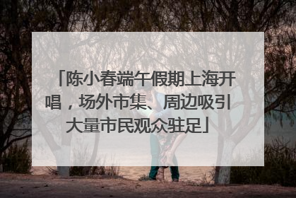 陈小春端午假期上海开唱，场外市集、周边吸引大量市民观众驻足
