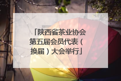 陕西省茶业协会第五届会员代表（换届）大会举行