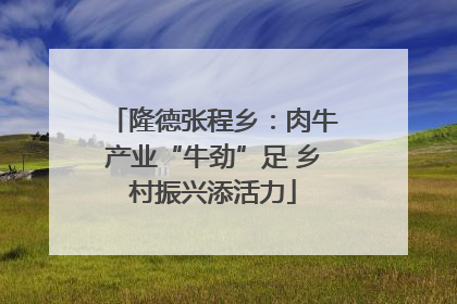 隆德张程乡：肉牛产业“牛劲”足 乡村振兴添活力
