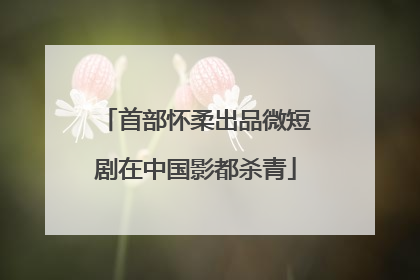 首部怀柔出品微短剧在中国影都杀青