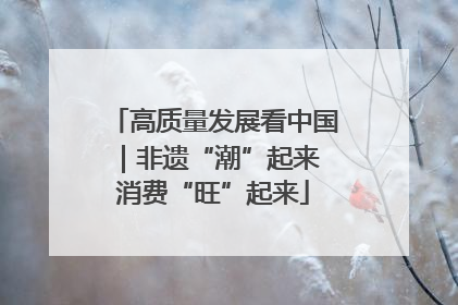 高质量发展看中国｜非遗“潮”起来 消费“旺”起来