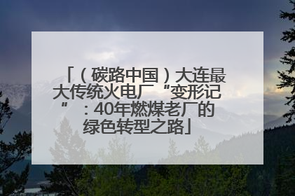 （碳路中国）大连最大传统火电厂“变形记”：40年燃煤老厂的绿色转型之路