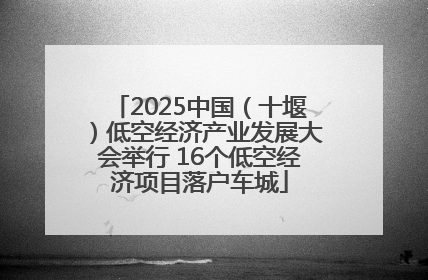 2025中国（十堰）低空经济产业发展大会举行 16个低空经济项目落户车城