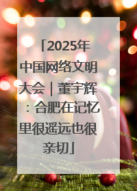 2025年中国网络文明大会｜董宇辉：合肥在记忆里很遥远也很亲切