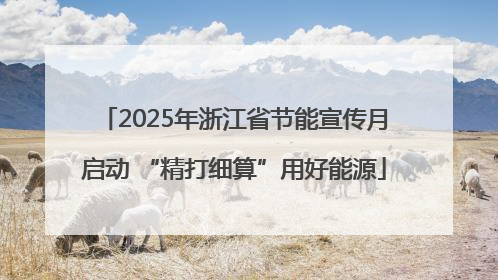 2025年浙江省节能宣传月启动 “精打细算”用好能源