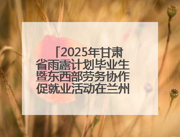 2025年甘肃省雨露计划毕业生暨东西部劳务协作促就业活动在兰州新区举办