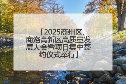 2025商州区、商洛高新区高质量发展大会暨项目集中签约仪式举行