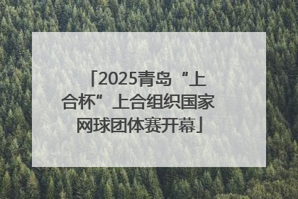 2025青岛“上合杯”上合组织国家网球团体赛开幕