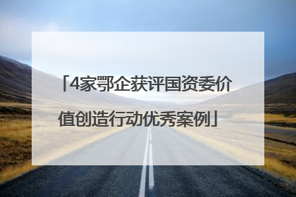 4家鄂企获评国资委价值创造行动优秀案例
