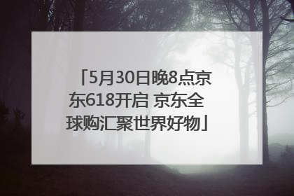 5月30日晚8点京东618开启 京东全球购汇聚世界好物